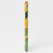 Fun Retro Classic Amorphous Shapes Art Pattern iPhone Hülle (Rechte Seite)