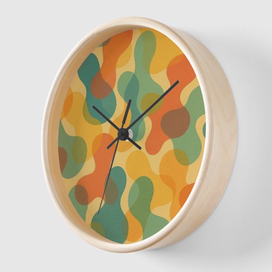 Fun Retro Classic Amorphous Shapes Art Pattern Uhr (Winkel)