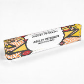 Fun Retro Comic Book Namensplakette