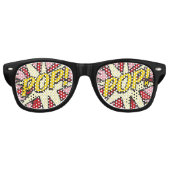 Fun Retro Comic Book POP Sonnenbrille (Vorderseite)