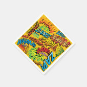 Fun Retro Comic Book Sounds Serviette (Ecke)