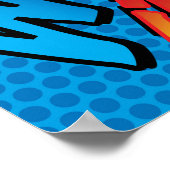 Fun Retro Comic Buch Pop Art Sounds Poster (Ecke)