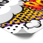 Fun Retro Comic Buch Pop Kunstausbrüche Poster (Ecke)