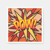 Fun Retro Comic Buch POW Serviette (Vorderseite)