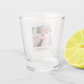Fun Retro Custom Birthday Vintage Photo Schnapsglas (Rückseite)