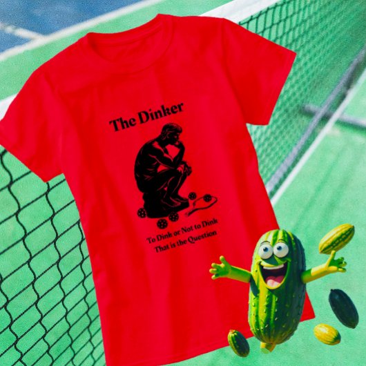 Fun Retro der Dinker Pickleball-T - Shirt