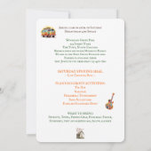 Fun Retro Family Ansammlung Wiedersehen Weekend Einladung (Rückseite)