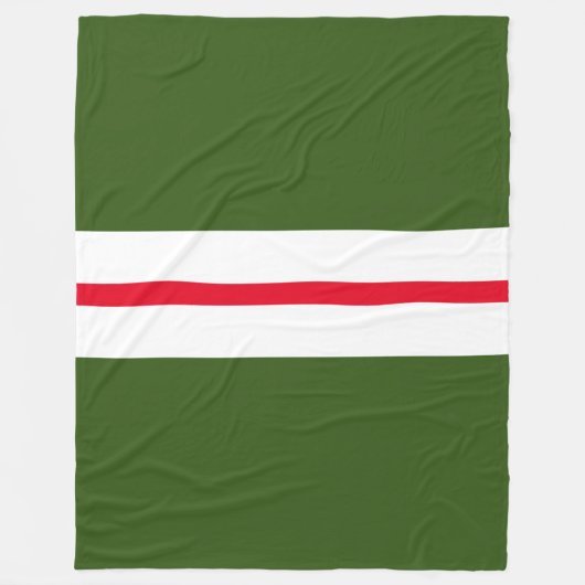 Fun Retro Forest Green Red White Holiday Streifen Fleecedecke (Vorderseite)