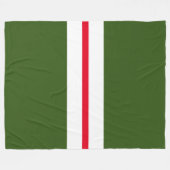 Fun Retro Forest Green Red White Holiday Streifen Fleecedecke (Vorderseite (Horizontal))