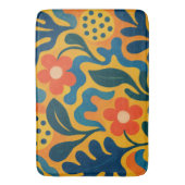 Fun Retro Garden Collage Muster Motif Badematte (Vorderseite Vertikal)