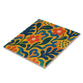 Fun Retro Garden Collage Muster Motif Fliese (Seite)