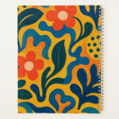 Fun Retro Garden Collage Muster Motif Planer (Rückseite)