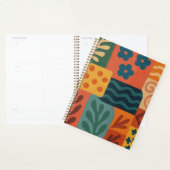 Fun Retro Garden Collage Muster Motif Planer (Anzeige)