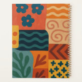 Fun Retro Garden Collage Muster Motif Planer (Rückseite)