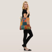 Fun Retro Garden Collage Muster Motif Tasche (Am Model)