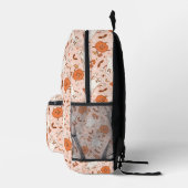Fun Retro Ghost & Jack-O-Lantern Muster Bedruckter Rucksack (Rechts)