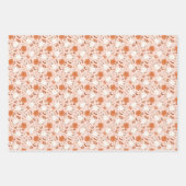 Fun Retro Ghost & Jack-O-Lantern Muster Geschenkpapier Set (Vorderseite)