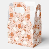 Fun Retro Ghost & Jack-O-Lantern Muster Geschenkschachtel (Geöffnet)