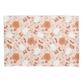 Fun Retro Ghost & Jack-O-Lantern Muster Kissenbezug (Vorderseite)