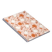 Fun Retro Ghost & Jack-O-Lantern Muster Notizblock (Rechte Seite)