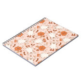 Fun Retro Ghost & Jack-O-Lantern Muster Notizblock (Linke Seite)