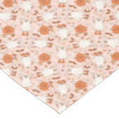 Fun Retro Ghost & Jack-O-Lantern Muster Tischdecke (Schrägansicht)