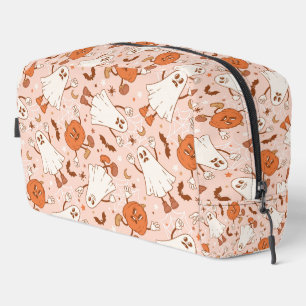 Fun Retro Ghost & Jack-O-Lantern Muster Waschbeutel