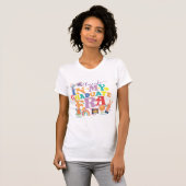 Fun Retro Groovy Abschluss Era Class 2025 T-Shirt (Vorne ganz)