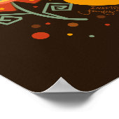 Fun Retro Hier kommt die Sonneninspirivität Poster (Ecke)