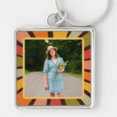 Fun Retro Hübsch Modernes Foto Inspirivity Schlüss Schlüsselanhänger (Vorne)