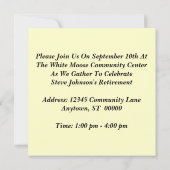 Fun Retro Kaffeezucht Einladungen (Rückseite)