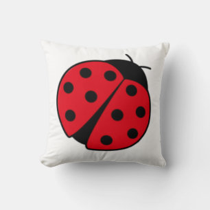 Fun Retro Ladybug minimalistisch moderne Grafik Kissen