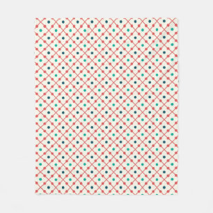 Fun Retro Muster Fleecedecke
