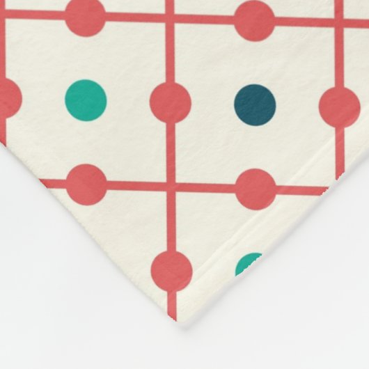 Fun Retro Muster Fleecedecke (Ecke)