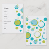 Fun Retro Muster Visitenkarte (Vorne/Hinten)