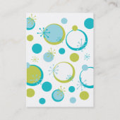 Fun Retro Muster Visitenkarte (Rückseite)