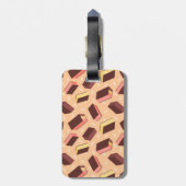 Fun Retro Neapolitan Ice Cream Sandwich Gepäckanhänger (Rückseite vertikal)