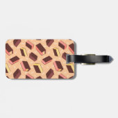 Fun Retro Neapolitan Ice Cream Sandwich Gepäckanhänger (Rückseite horizontal)