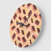 Fun Retro Neapolitan Ice Cream Sandwich Große Wanduhr (Winkel)