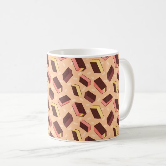 Fun Retro Neapolitan Ice Cream Sandwich Kaffeetasse (VorderseiteRechts)