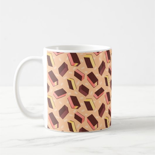 Fun Retro Neapolitan Ice Cream Sandwich Kaffeetasse (Links)