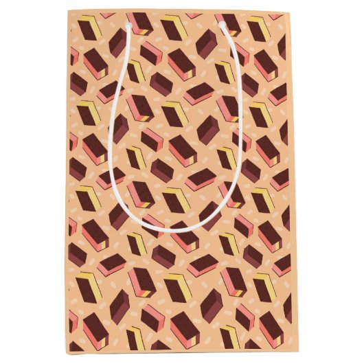 Fun Retro Neapolitan Ice Cream Sandwich Mittlere Geschenktüte (Vorderseite)