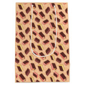 Fun Retro Neapolitan Ice Cream Sandwich Mittlere Geschenktüte (Rückseite)