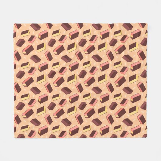 Fun Retro Neapolitan Ice Cream Sandwich Muster Fleecedecke (Vorderseite (Horizontal))
