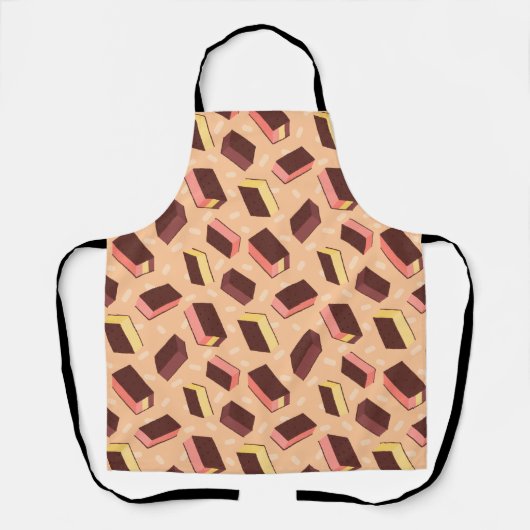 Fun Retro Neapolitan Ice Cream Sandwich Muster Schürze (Vorderseite)