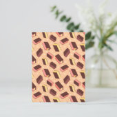Fun Retro Neapolitan Ice Cream Sandwich Postkarte (Stehend Vorderseite)