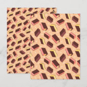 Fun Retro Neapolitan Ice Cream Sandwich Postkarte (Vorne/Hinten)