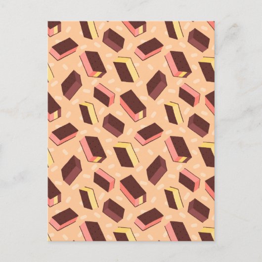 Fun Retro Neapolitan Ice Cream Sandwich Postkarte (Vorderseite)