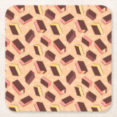 Fun Retro Neapolitan Ice Cream Sandwich Rechteckiger Pappuntersetzer (Vorderseite)