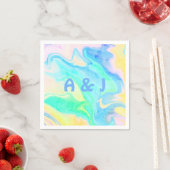 Fun Retro Personalisiert Cocktail Party Serviette (Beispiel)